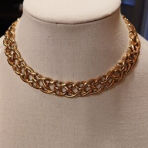 Trifari Gold Woven Necklace